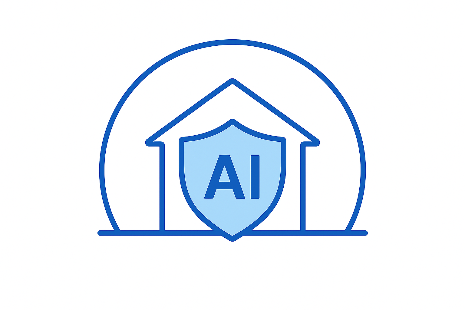 AI-powered home security with shield protection